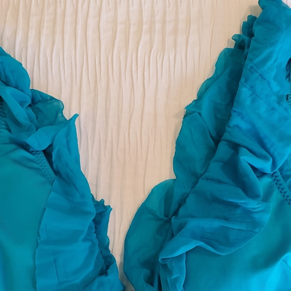 LADIES ABS SWIMSUIT, sexy, one-piece, size 8, NWT, teal green - Picture 2 of 9